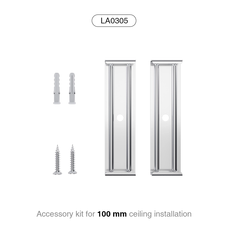 Kit di accessori per installazione a soffitto da 100 mm di alta qualità per luci lineari a soffitto a LED MLL003-A LA0305-Kosoom-Accessori--LA0305