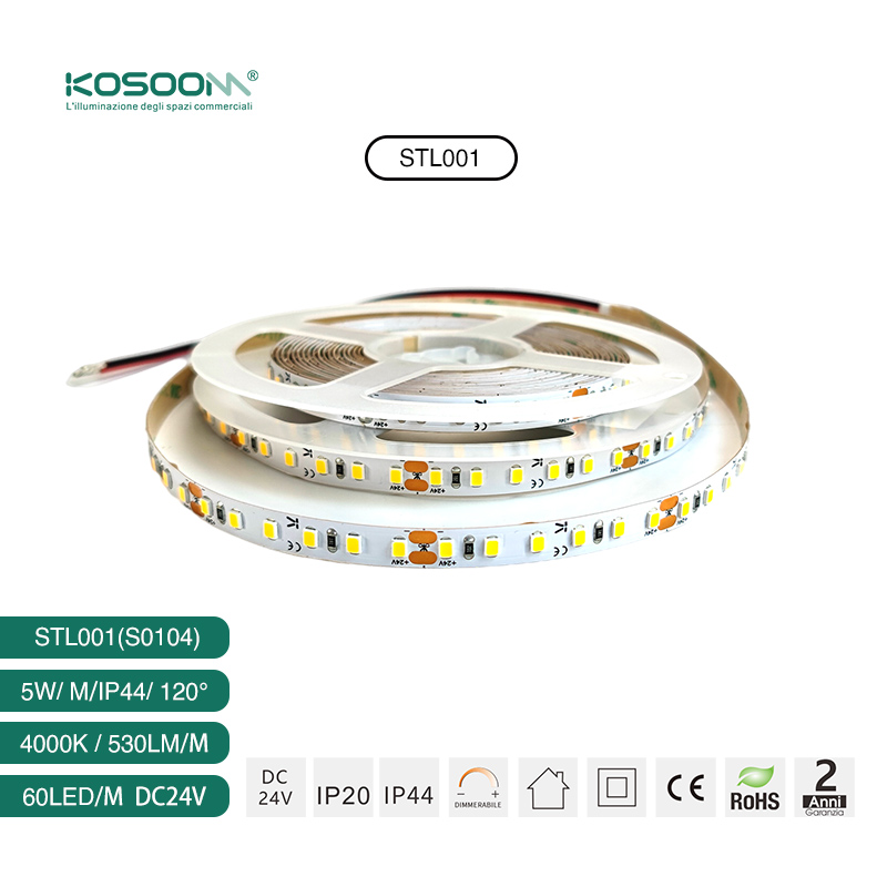 STL001 5W 3000K 120° Striscia di luce LED-Striscia a LED per Interni--S0104