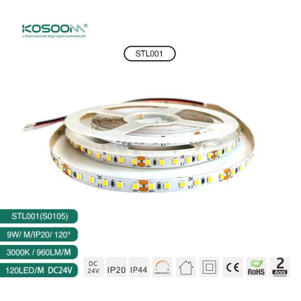 Crea vivaci effetti di luce con la striscia LED 5W/m 4000K 530 lm/M 120˚ CRI≥80 STL001-S0105- Kosoom-Lampade Salotto--S0105