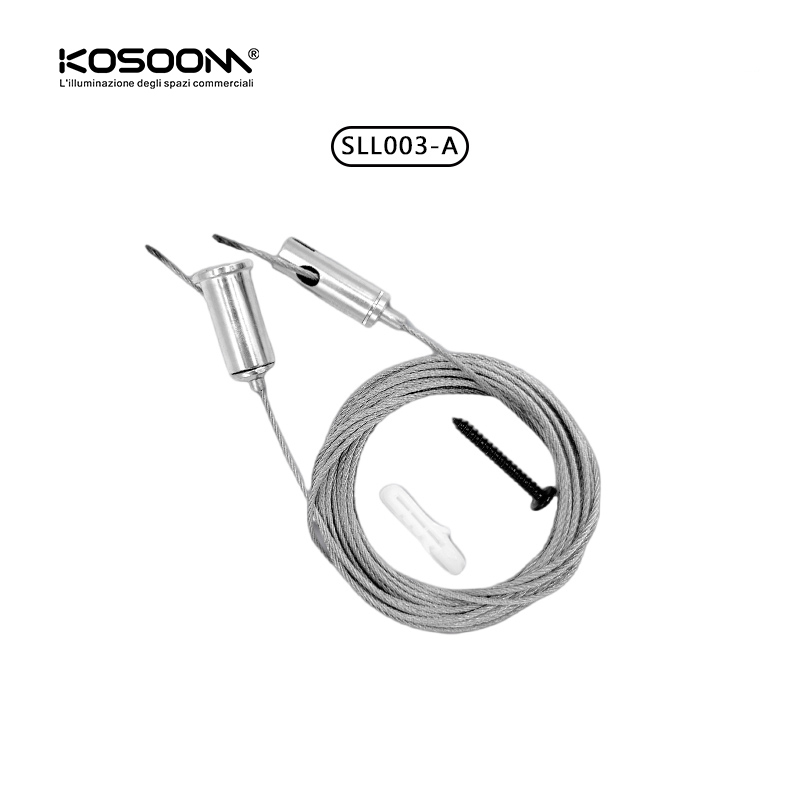 Cavo di sospensione/5 metri per lampade a sospensione lineari a LED SLL003-A-LA0201 di KOSOOM-Accessori-SLL003-SLL003 A