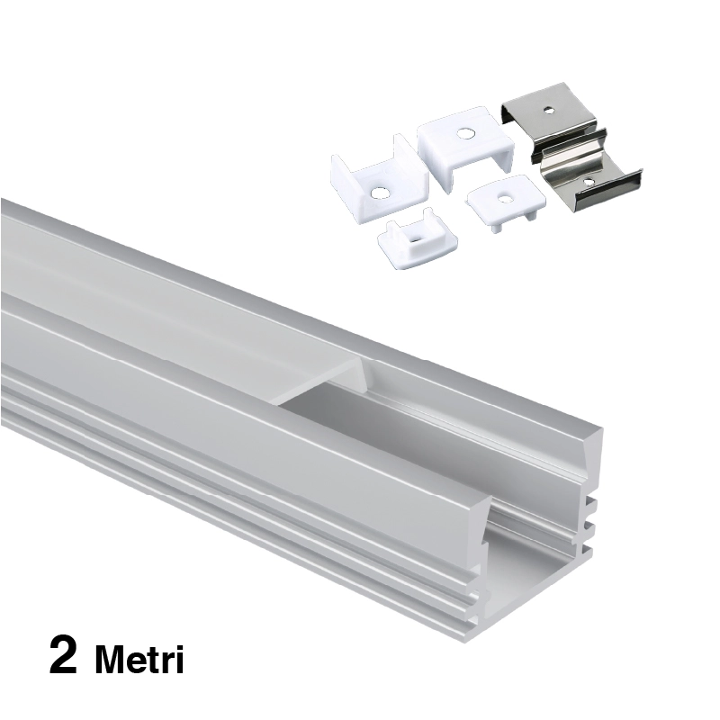 LED პროფილი L2000x17.4x12.1mm SP03-LED კედლის პროფილი--SP03