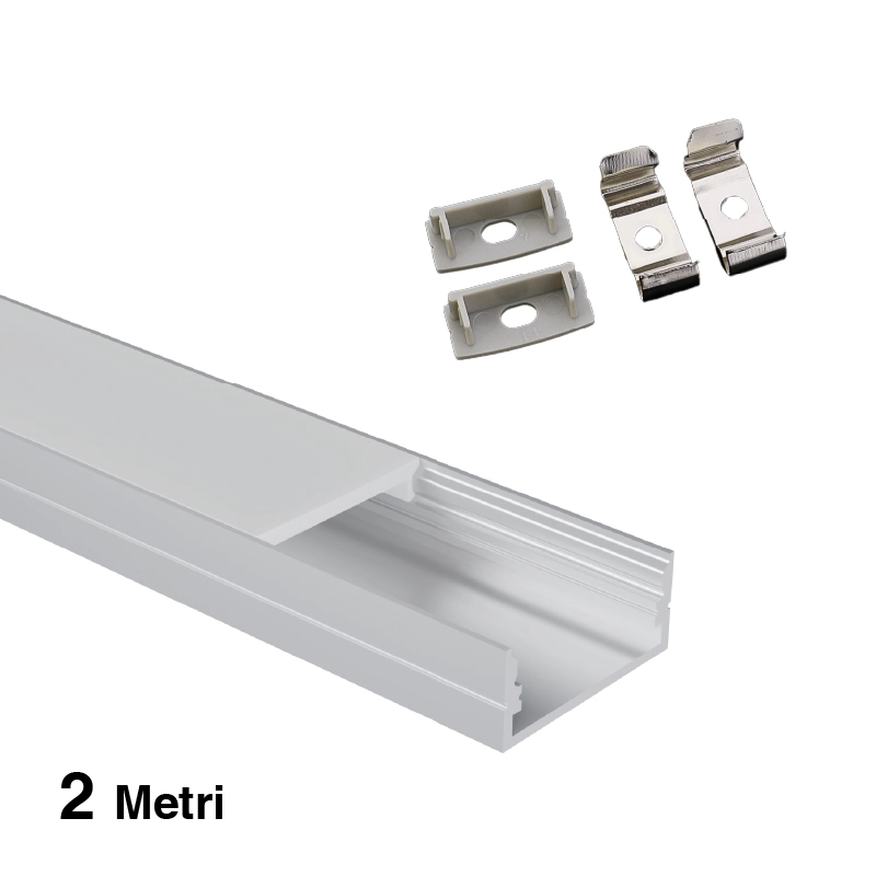 Complete Kit LED Light Profile L2000x23.5x9.8mm SP12-LED Profiles--SP12