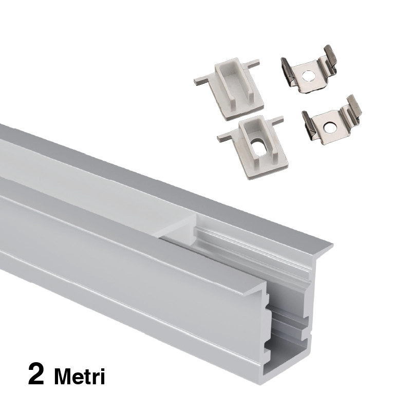 Profili LED  L2000x17x13mm SP15-illuminazione Ufficio--SP15