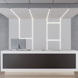 Rîpên plasterboard LED Wêneyên