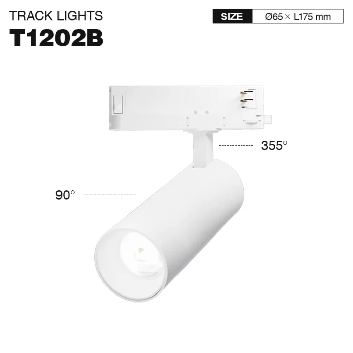 TRL012-30W-4000K-36°-Bianco Binario faretti-Illuminazione della sala da pranzo--T1202B