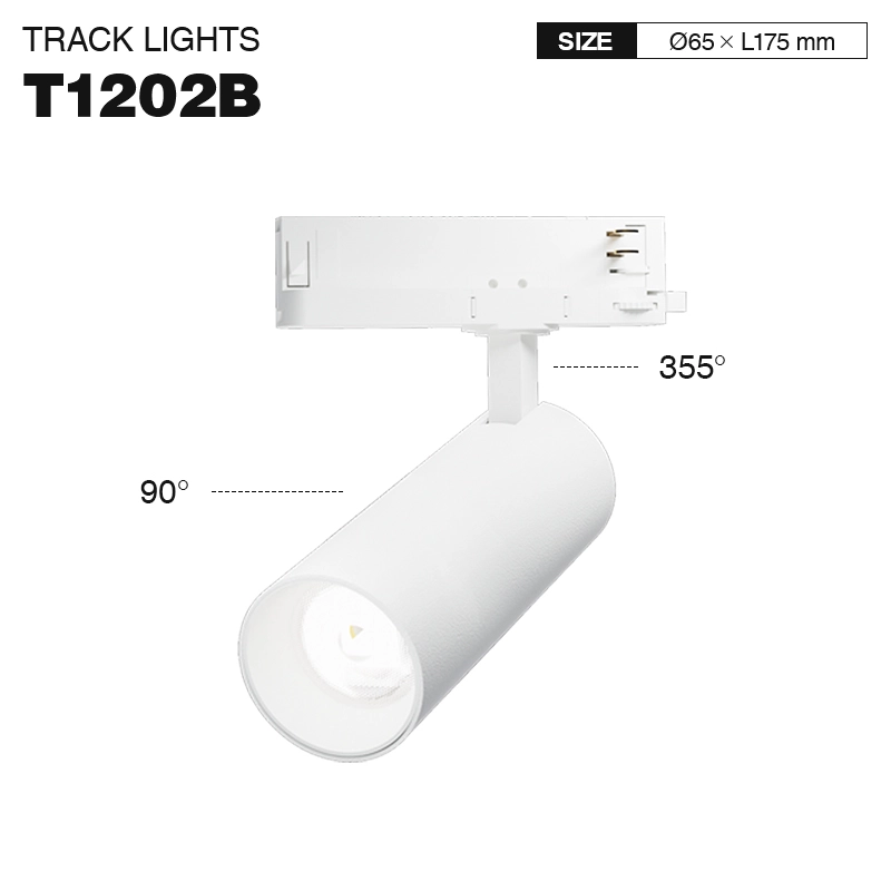 TRL012-30W-4000K-36°-Blankaj Trakaj spotlumoj-Lumigo de la manĝoĉambro--T1202B