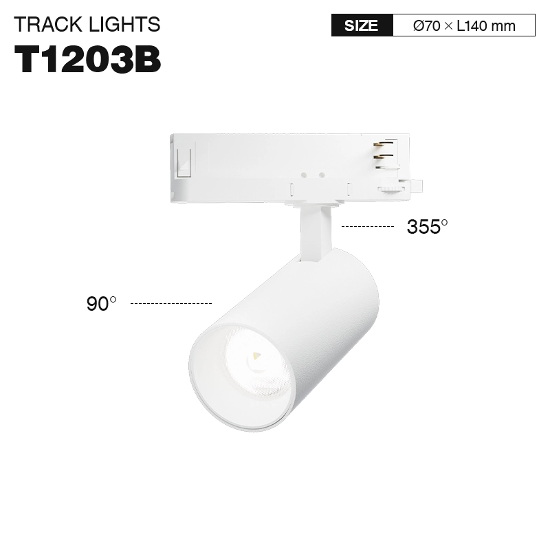 TRL012-30W-4000K-36°-Hvít braut með LED kastljósum-Skrifstofulýsing--T1203B