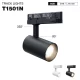 TRL004-50W-3000K-55°-Nero Faretti binario-Luce LED 3000K--T1501N