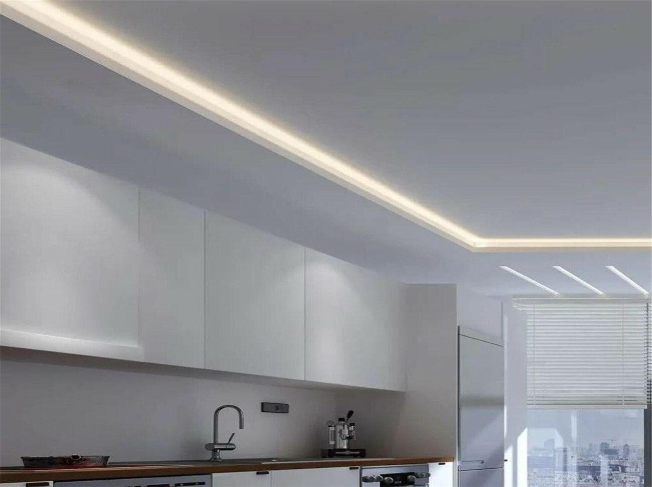 LED juostos virtuvei