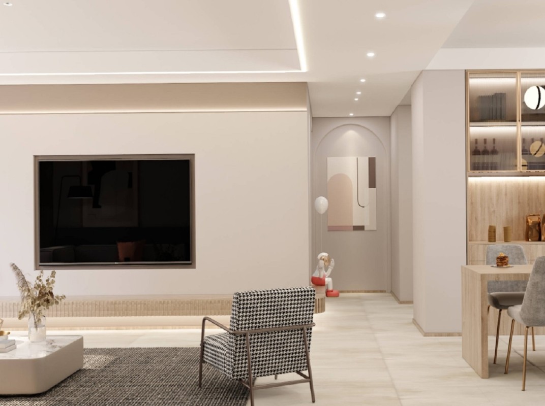 Striscia LED a soffitto per il soggiorno