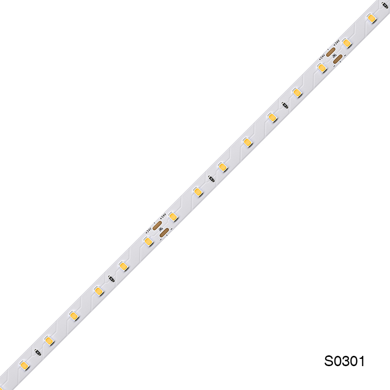 Strisce LED Soggiorno 3000K IP20 DC24V 8W/m 1057lm/M S0301-Strisce LED per Scale Interne--S0301