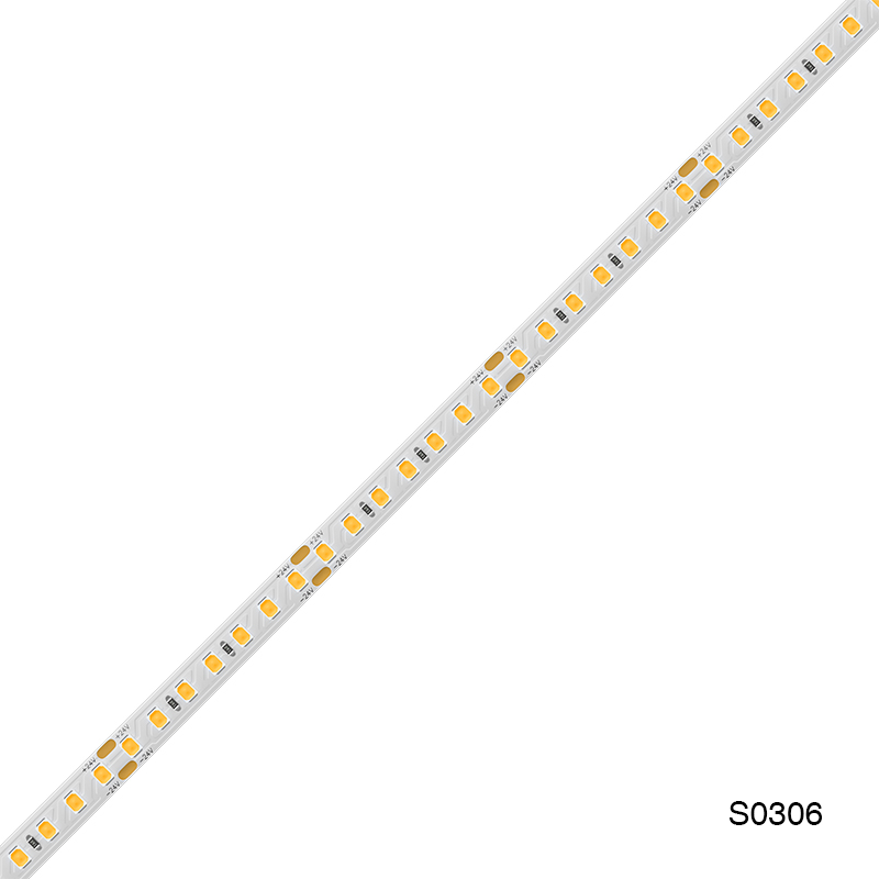 24V Strip LED IP20 12W/m 3000K 1624lm/M 140LEDS S0306-Strisce LED Soggiorno--S0306