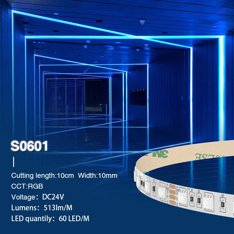 SMD 5050 RGB IP20 13W/m 60LEDs/m 24V Striscia LED RGB-Strisce LED--S0601