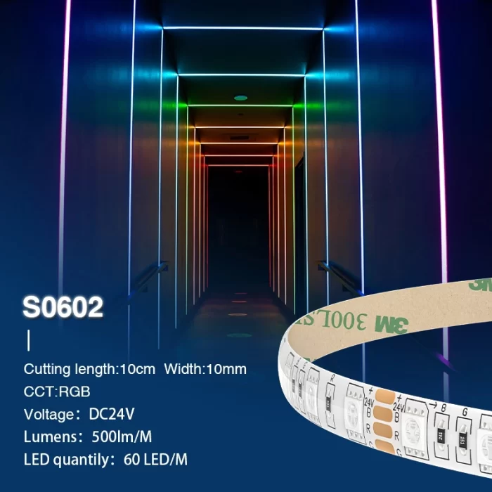 SMD 5050 RGB IP44 13W/m 60LEDs/m 24V Strisce LED RGB-Striscia LED IP44--S0602