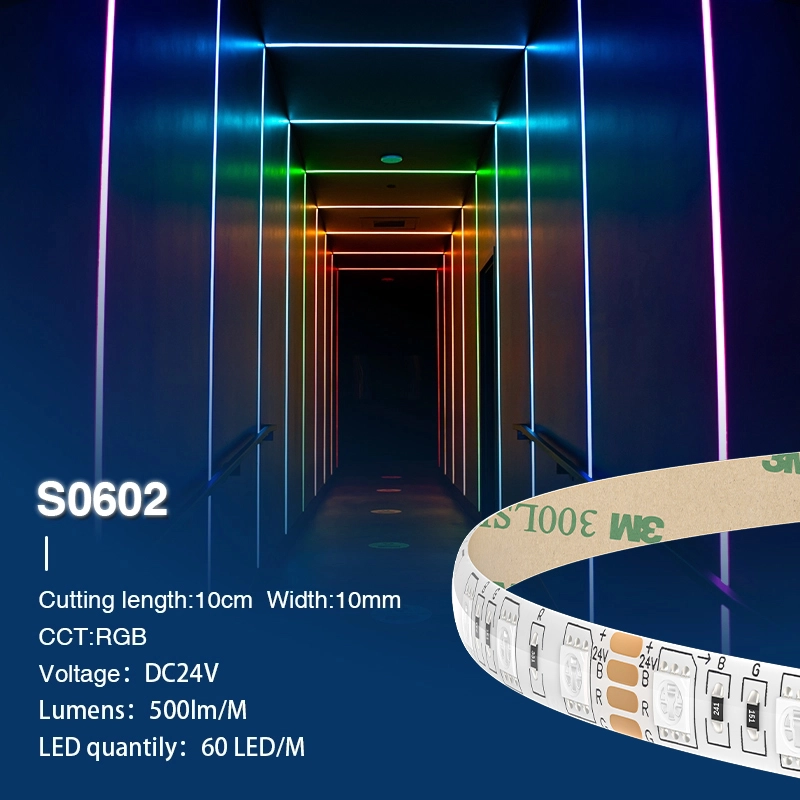 SMD 5050 RGB IP44 13 Вт/м 60 святлодыёдаў/м 24 В RGB святлодыёдныя стужкі-святлодыёдныя стужкі IP44--S0602