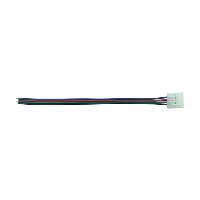 S0703 Cavo Connettore per inizio Striscia Led RGB con PCB 10MM + 15CM cable /Adatto per 60 LEDS-Accessori--S0703
