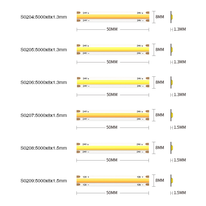 STL002 11W 4000K 140° COB LED осветителна лента-LED ленти за вътрешни стълби-STL002-STL002 8