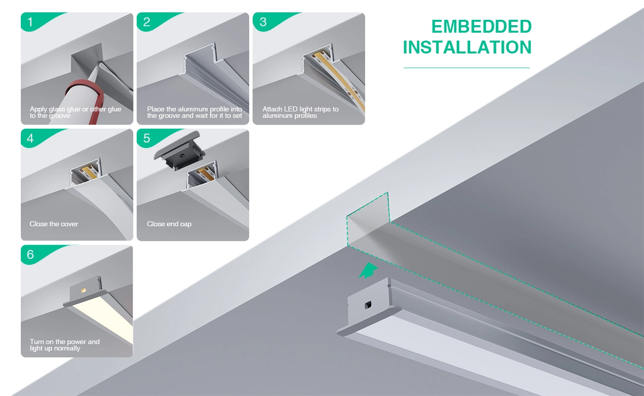 Profili LED L2000x43x20mm SP36-Profilo LED a sospensione--07