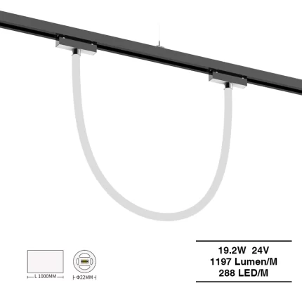 SMD 2835 3000K Ra90 IP65 19.2W 288LEDs/M Neon Flexy Striscia LED-Striscia LED IP65--S0901