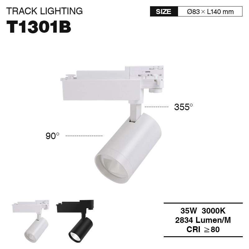 TRL013 35W 3000K 60° ಟ್ರ್ಯಾಕ್-ಟನಲ್ ಬೆಳಕಿನೊಂದಿಗೆ ಬಿಳಿ ಸ್ಪಾಟ್‌ಲೈಟ್‌ಗಳು--01