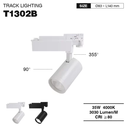 TRL013 35W 4000K 60° Bianco illuminazione a binario led-Illuminazione per supermercati--01