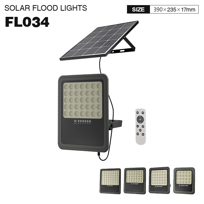 FL034 200W 4000K Solar Floodlight-ໄຟຕິດຝາພາຍນອກ--01