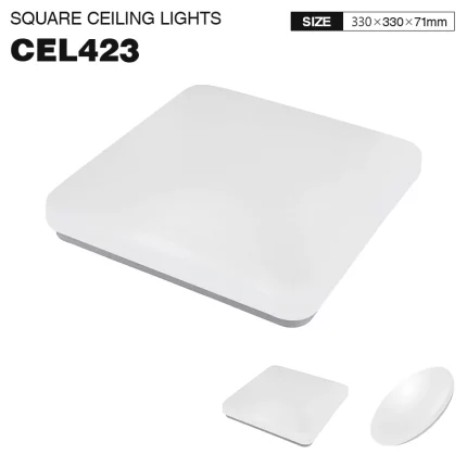 CEL423 Plafoniere Quadrate 3000K 24W IP44-Plafoniera LED--01