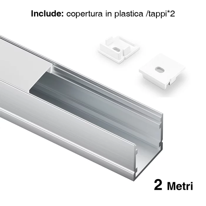 Profilo LED Soffitto L2000x20x20mm SP33-Profilo LED a sospensione--01