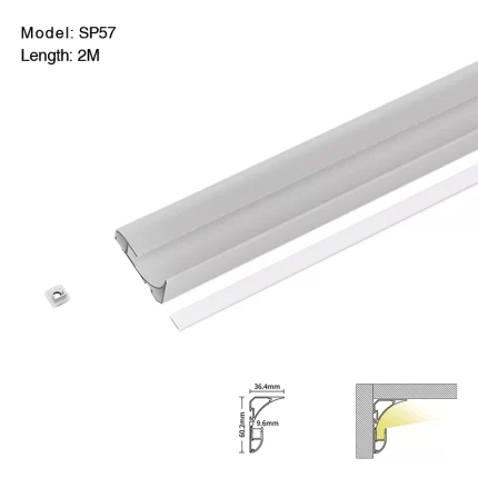 Profili per Cartongesso LED L2000*36.4*60.2mm SP57-Profilo LED Parete--01