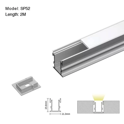 LED Pro Profili L2000x21.3x25.6mm SP52-Profilo LED Calpestabile--01