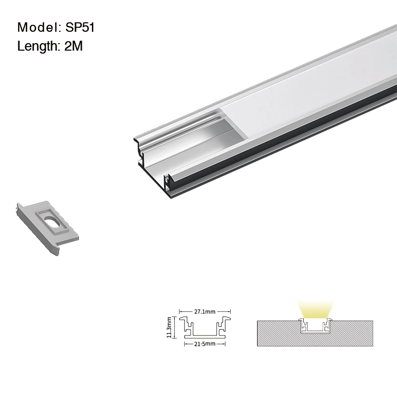 Wall LED Profilen L2000x27.1x11.3mm SP51-Walkable LED Profile--01