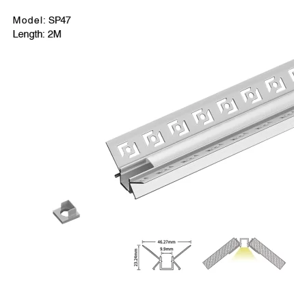 Profili in Cartongesso L2000x46.27x23.24mm SP47-Profilo LED Parete--01