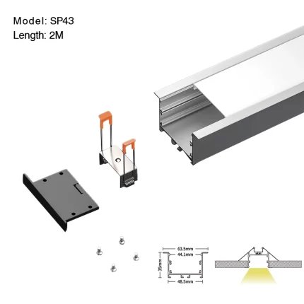 Strip LED con Profilo L2000x63.5x35mm SP43-Profilo LED Soffitto--01