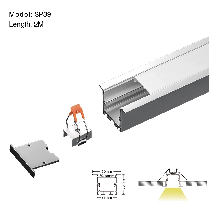 Profile LED alumini L2000x50x35mm Profilet SP39-LED--01