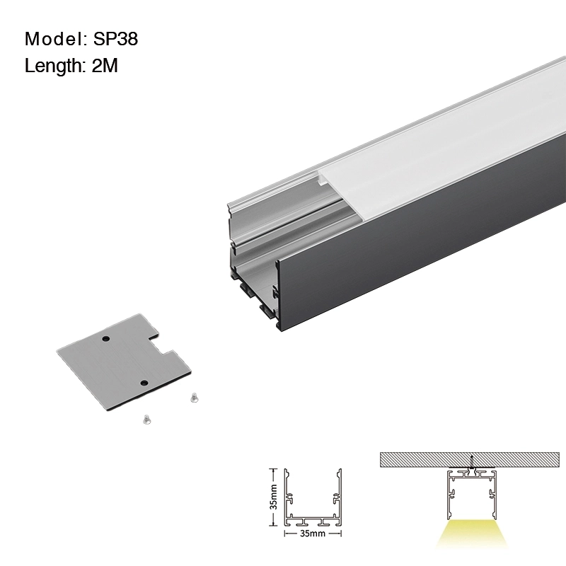 LED Profili Alluminio L2000x35x35mm SP38-Profili LED--01