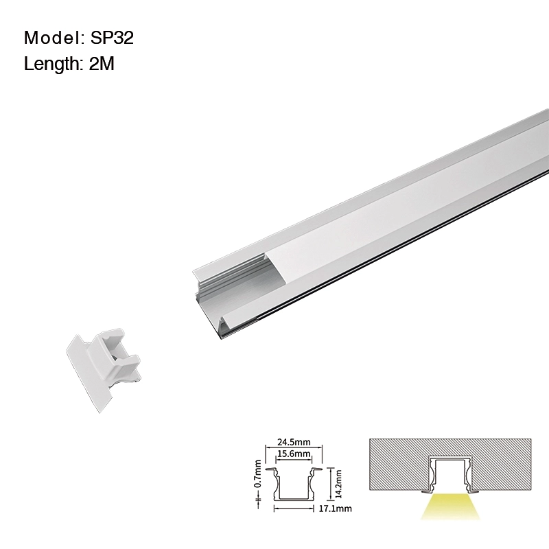 LED Recessed Profile L2000x24.5x14.2mm SP32-LED Recessed Profile--01