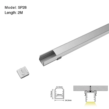 Profili per Cartongesso L2000x14.2x14.3mm SP28-Profilo LED a sospensione--01