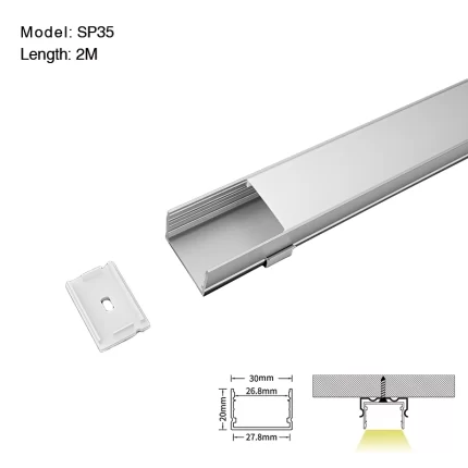 Profili LED Cartongesso Soffitto L2000x30x20mm SP35-Profilo LED a sospensione--01
