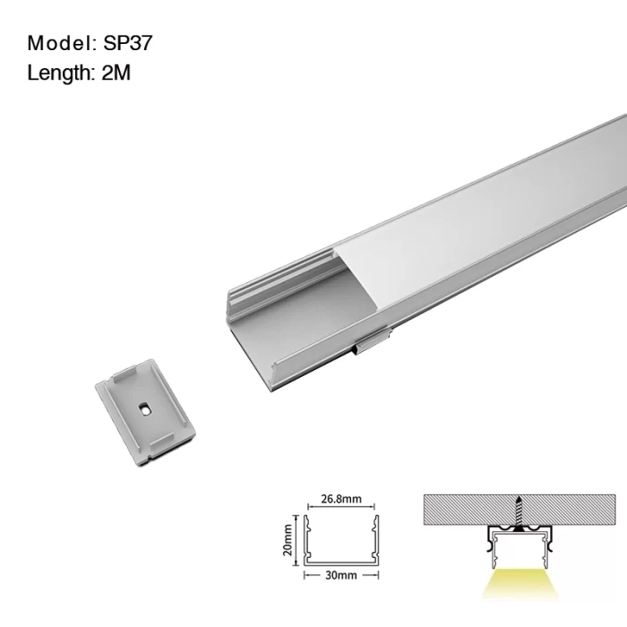 Profili per LED L2000x30x20mm SP37-Profilo LED Soffitto--01