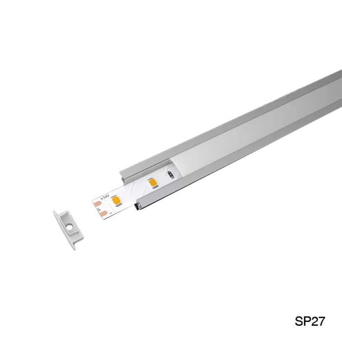 Profilo Alluminio Striscia LED L2000x24.7x7mm SP27-Profilo LED a sospensione--02