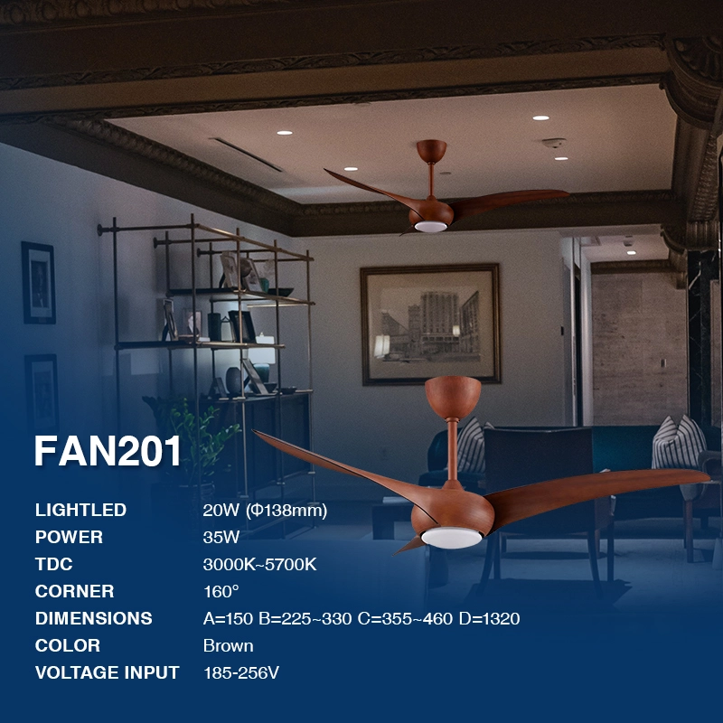 FAN201 Fan Lamp-Chandelier with Blades--02