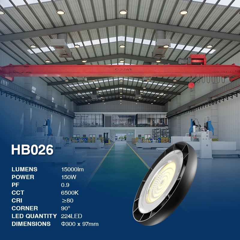 HB026 Lumière OVNI 150W 6500K-UFO LED--02