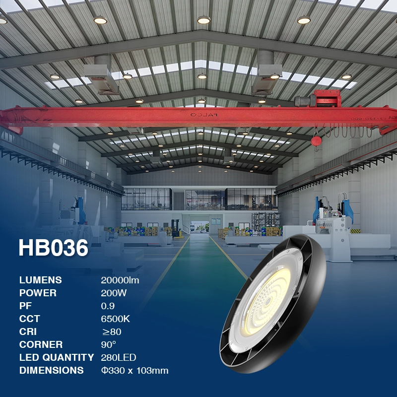 HB036 LED de alta bahía 200W 6500K-UFO LED--02