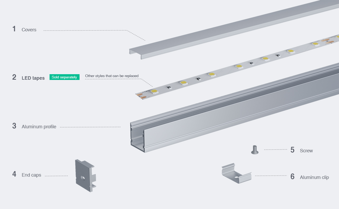 SP33 Profilo LED Soffitto 2000x20x20mm-Profilo Led Soffitto--03