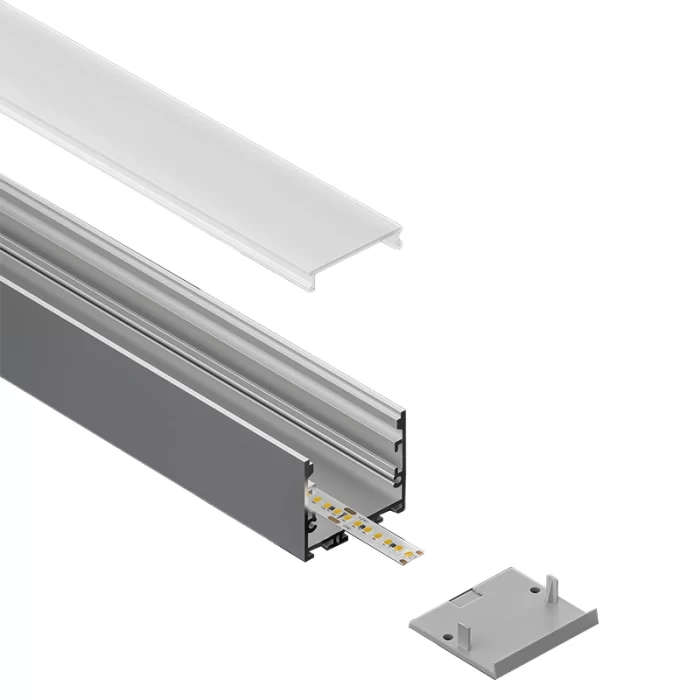 Profilo Striscia LED Serie ufficio L2000x40x34.8mm SP40-Profilo LED Soffitto--03