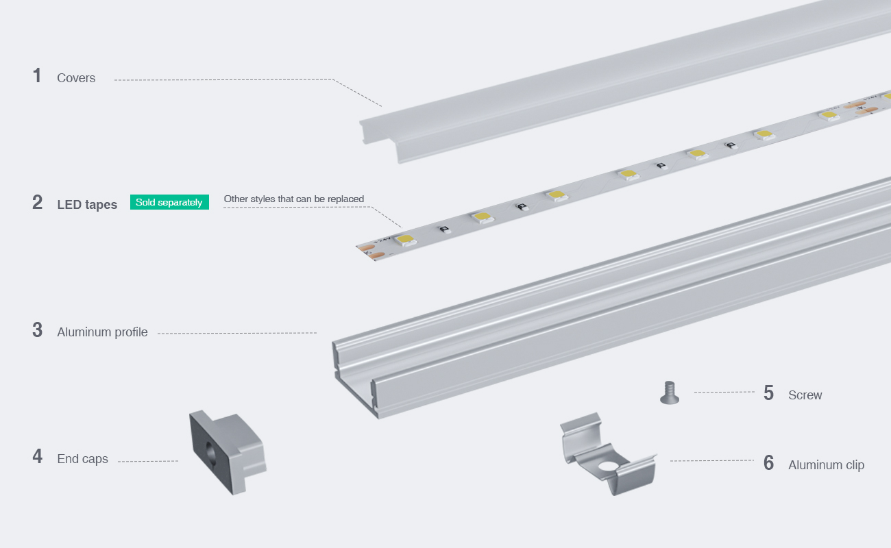 SP26 Profilati in Alluminio per LED 2000x17.4x7mm-Profilo Led Incasso--03