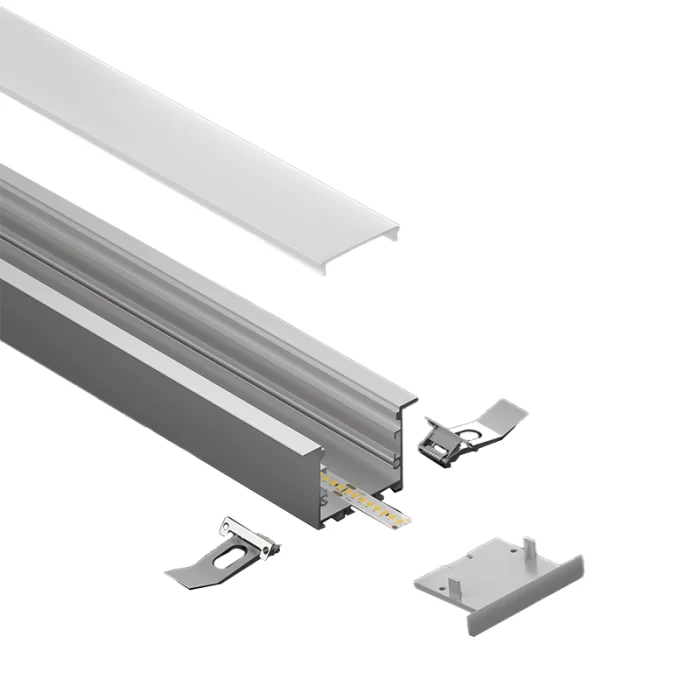 Profilo Striscia LED Serie ufficio L2000x40x34.8mm SP40-Profilo Alluminio Led--03