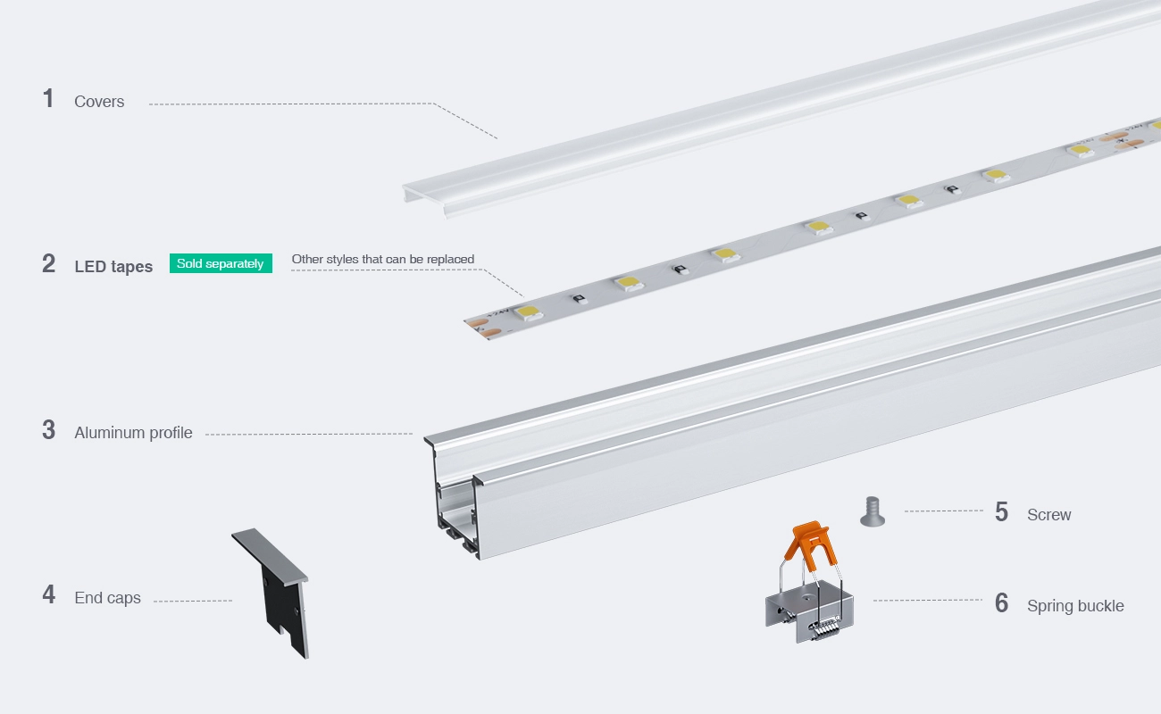 LED Aluminium Profile L2000x50x35mm SP39-Profili LED--03