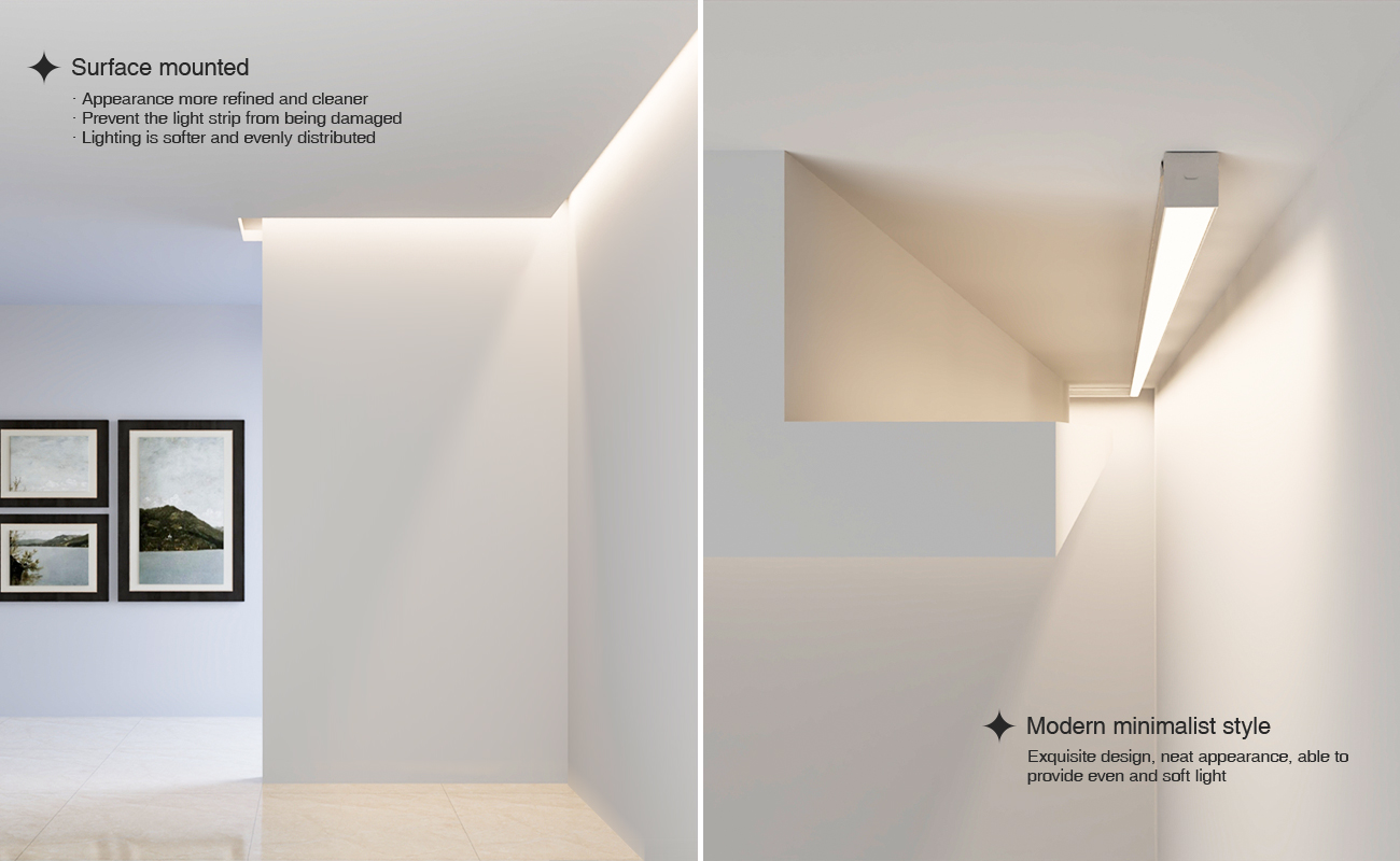 SP33 Profilo LED Soffitto 2000x20x20mm-Profilo LED cartongesso--04