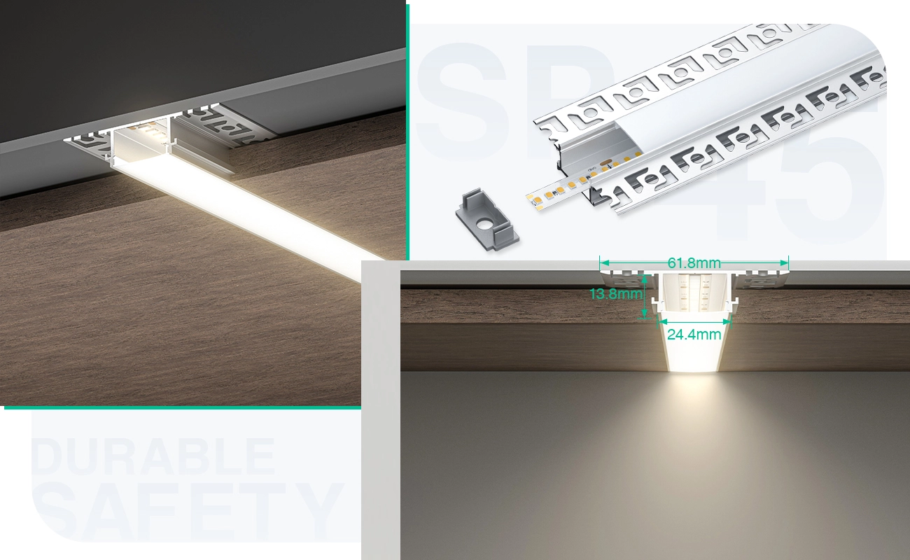 LED Strip Profil L2000x61.8x13.8mm SP45-Profilo Alluminio Led--05